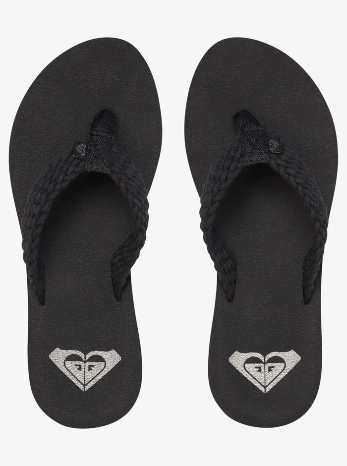 Roxy Flip Flops Porto FlipFlops Black 8211 Womens