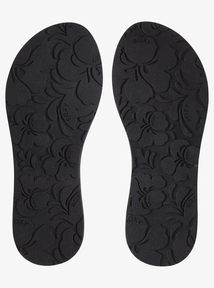 Roxy Flip Flops Porto FlipFlops Black 8211 Womens