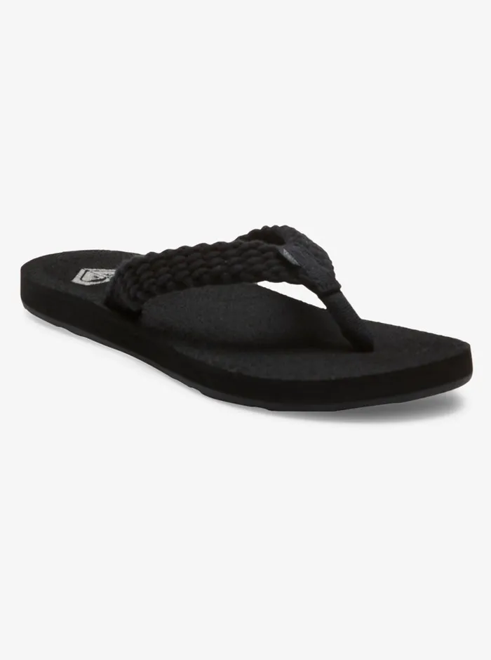 Roxy Flip Flops Porto IV FlipFlops Black 8211 Womens