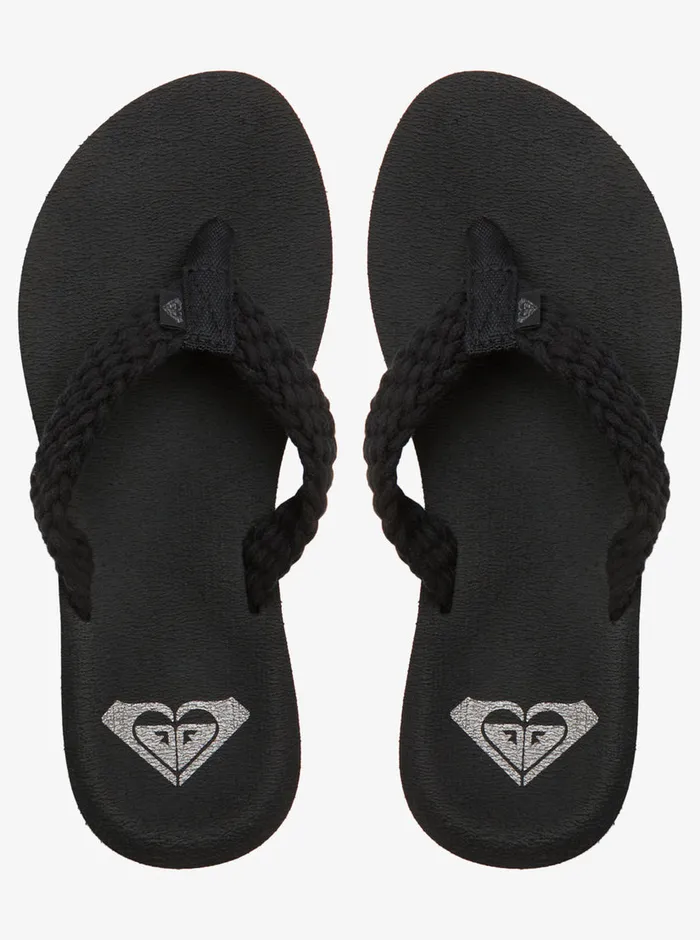 Roxy Flip Flops Porto IV FlipFlops Black 8211 Womens