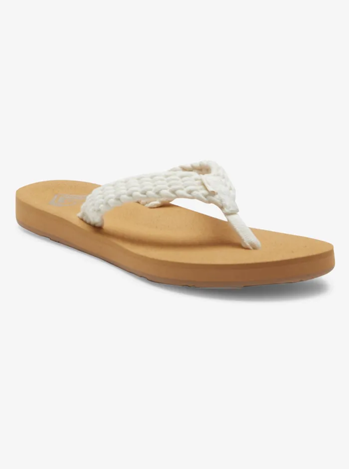 Roxy Flip Flops Porto IV FlipFlops Natural 8211 Womens