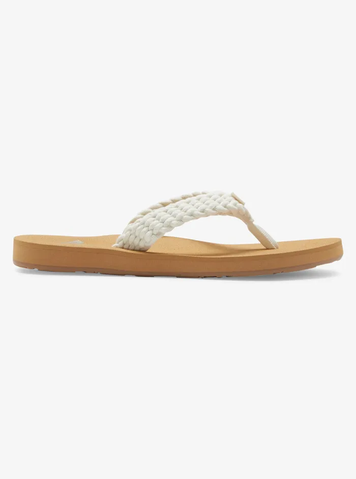 Roxy Flip Flops Porto IV FlipFlops Natural 8211 Womens