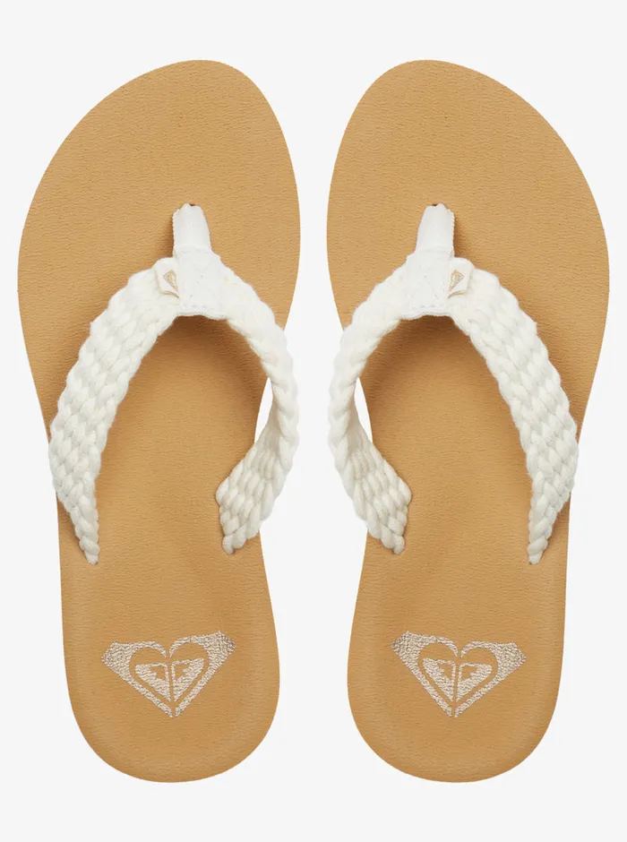 Roxy Flip Flops Porto IV FlipFlops Natural 8211 Womens
