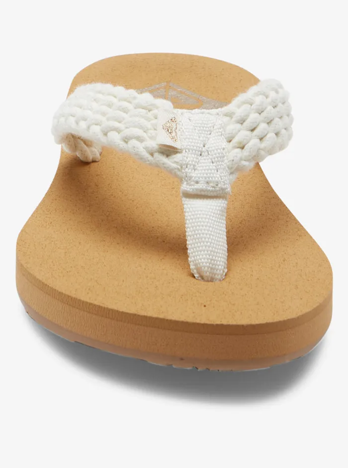 Roxy Flip Flops Porto IV FlipFlops Natural 8211 Womens