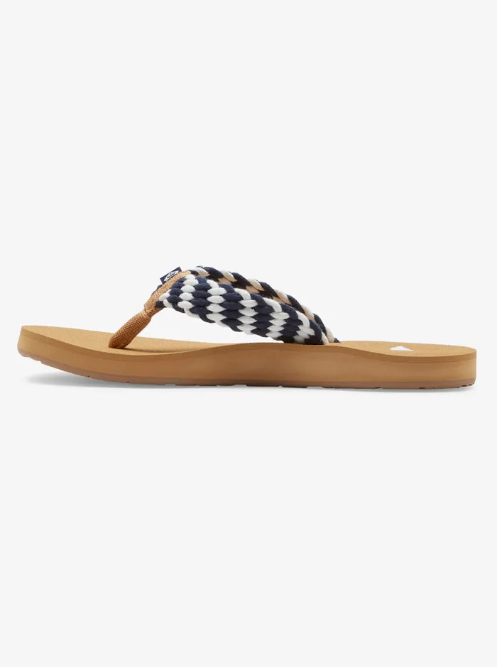 Roxy Flip Flops Porto IV FlipFlops Navy White 8211 Womens