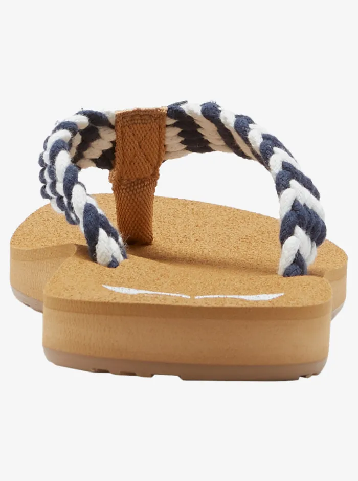 Roxy Flip Flops Porto IV FlipFlops Navy White 8211 Womens