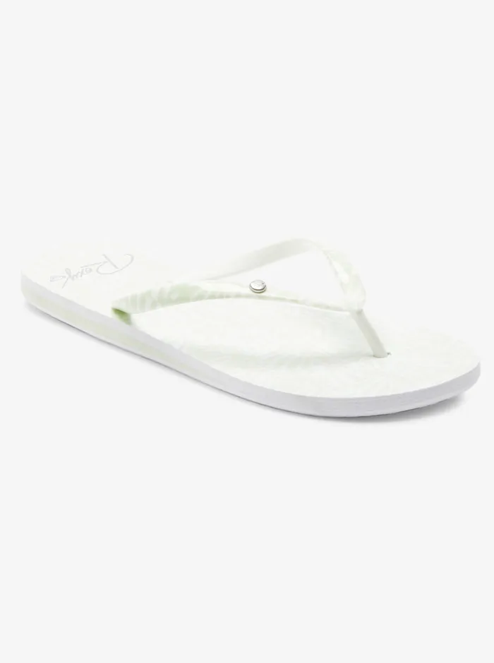 Roxy Flip Flops Portofino FlipFlops Lt Sage 8211 Womens