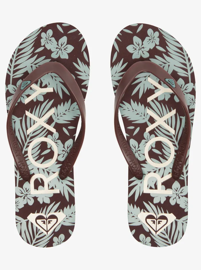 Roxy Flip Flops Tahiti FlipFlops Chocolate 8211 Womens