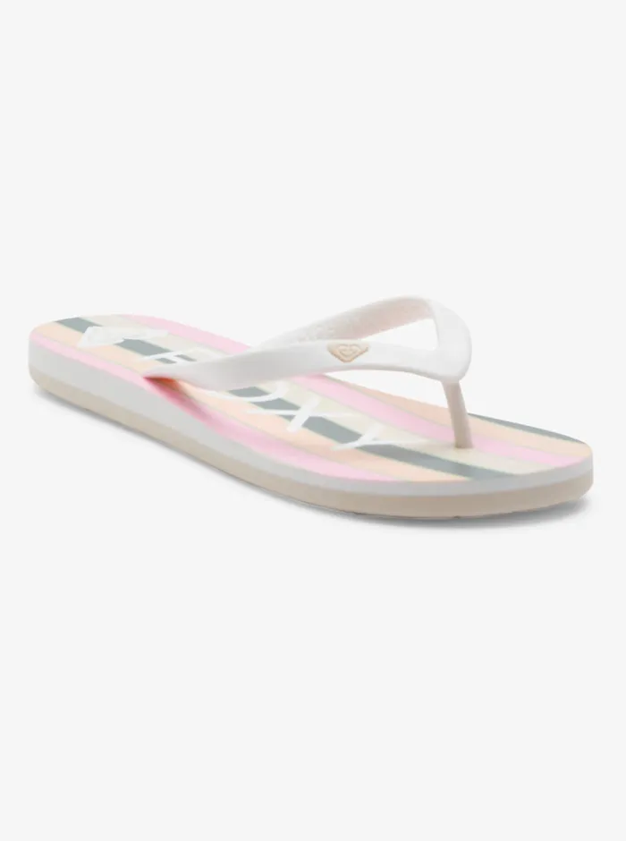 Roxy Flip Flops Tahiti FlipFlops Peach Cream 8211 Womens
