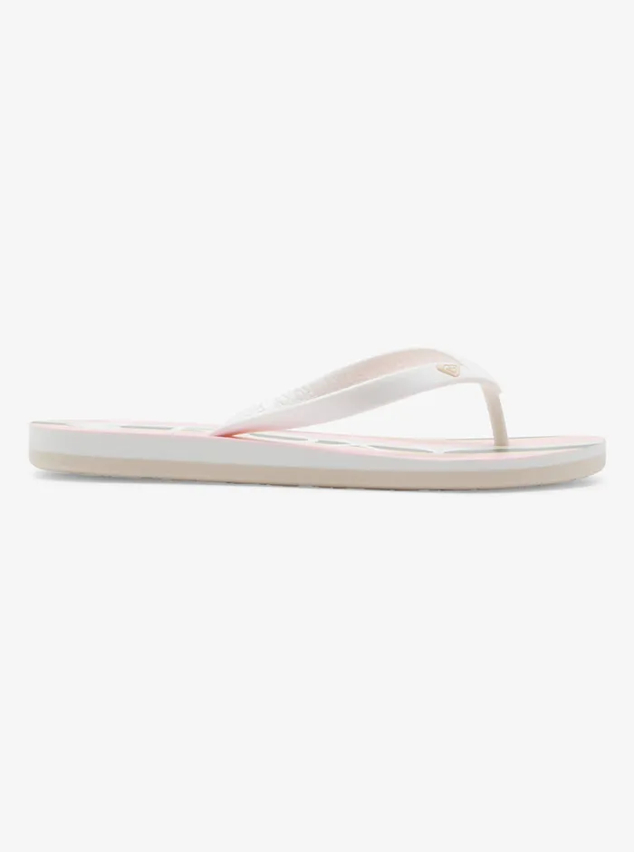 Roxy Flip Flops Tahiti FlipFlops Peach Cream 8211 Womens