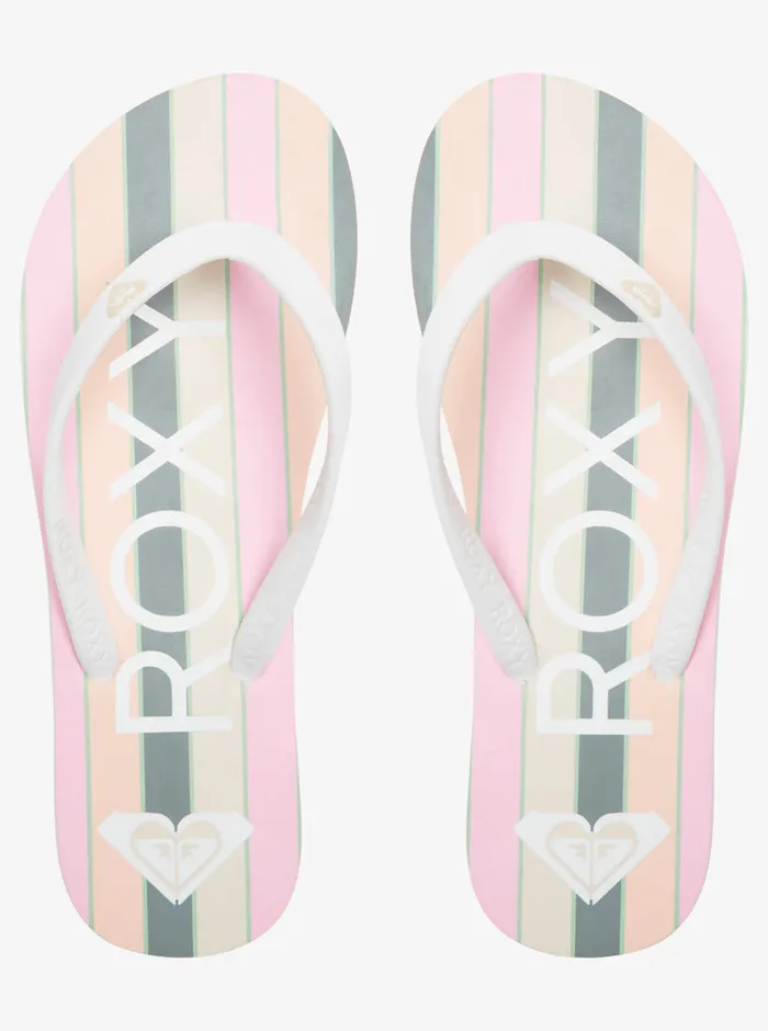 Roxy Flip Flops Tahiti FlipFlops Peach Cream 8211 Womens