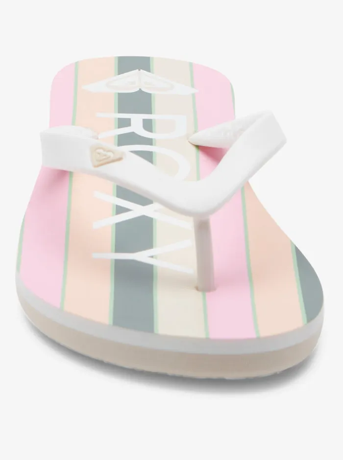 Roxy Flip Flops Tahiti FlipFlops Peach Cream 8211 Womens