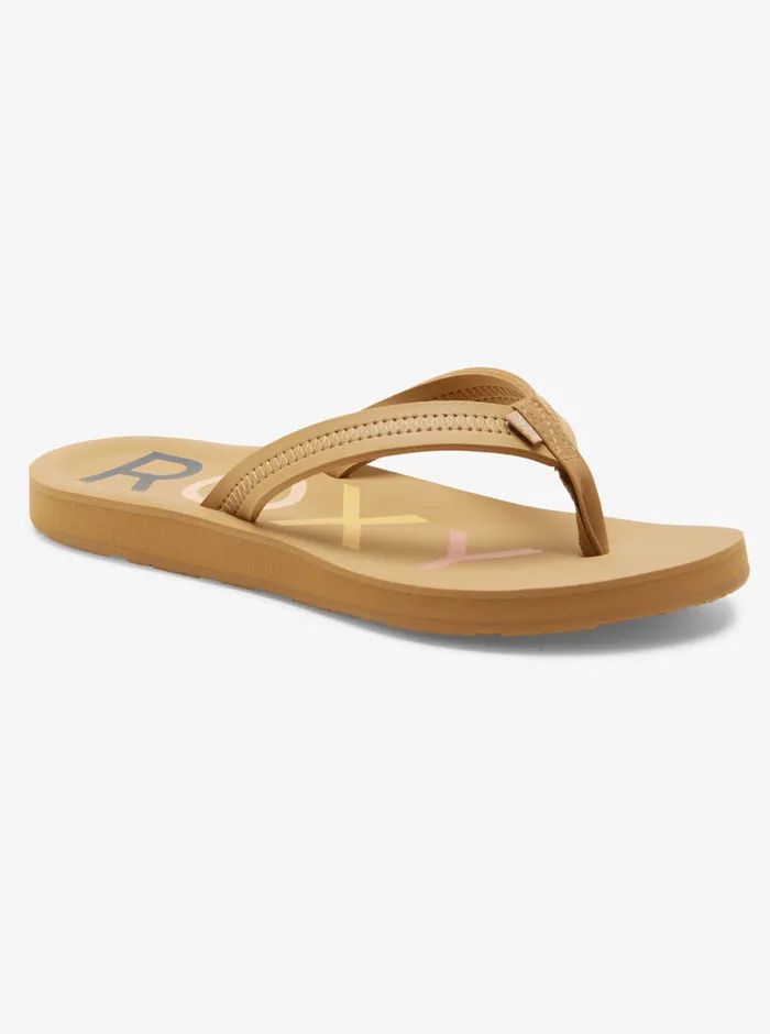 Roxy Flip Flops Vista IV FlipFlops Tan 8211 Womens