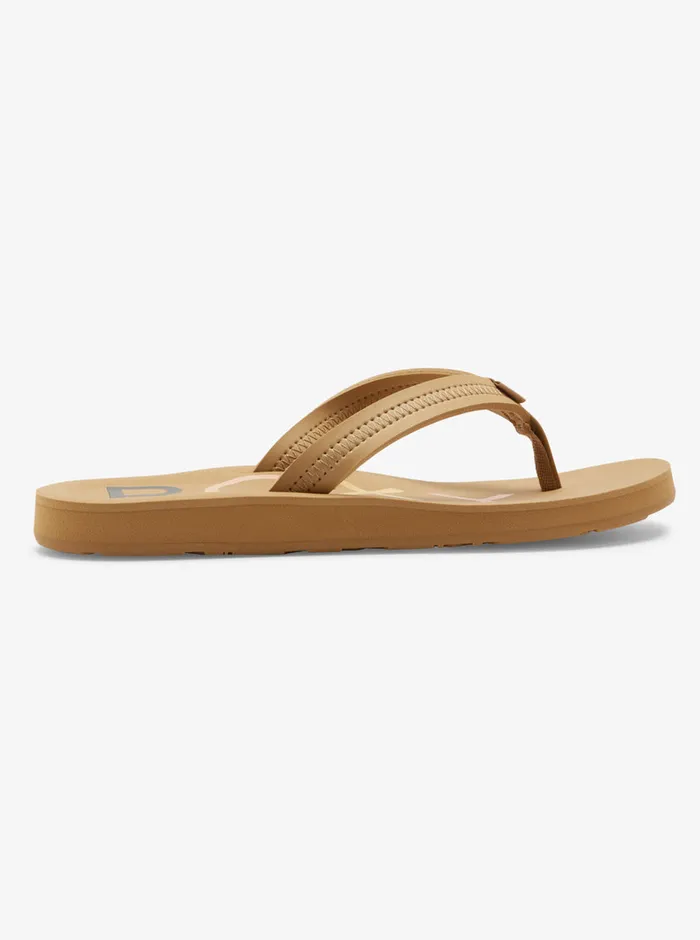 Roxy Flip Flops Vista IV FlipFlops Tan 8211 Womens