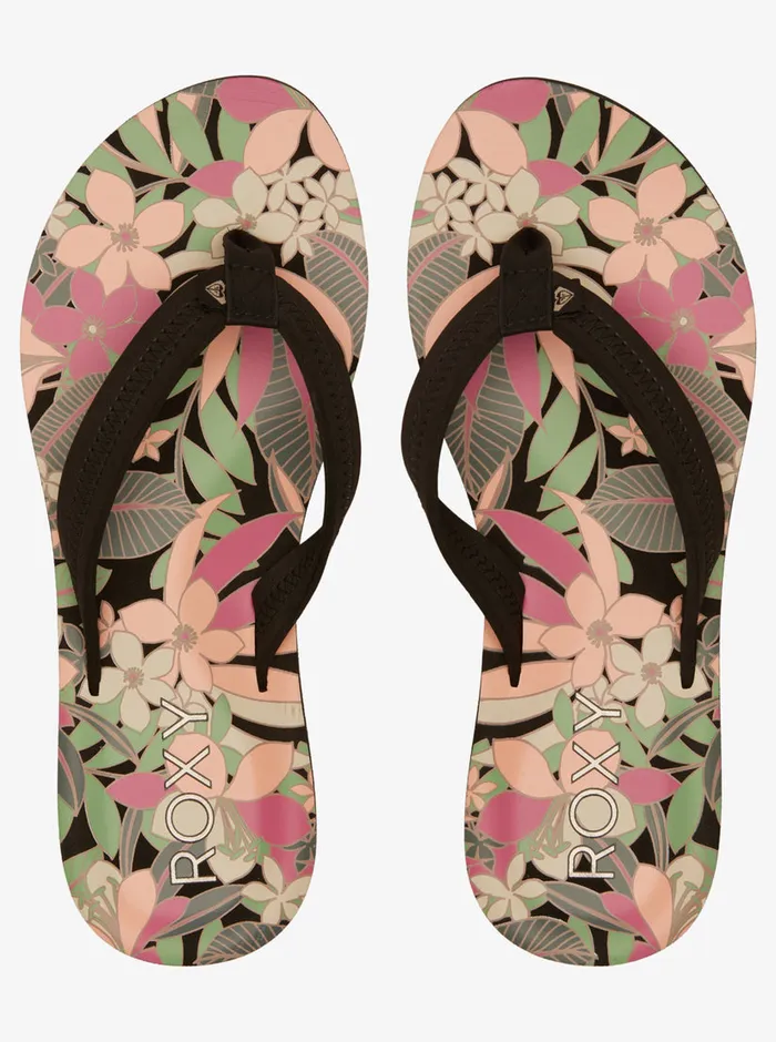 Roxy Flip Flops Vista Loreto II FlipFlops Blkmulti 8211 Womens
