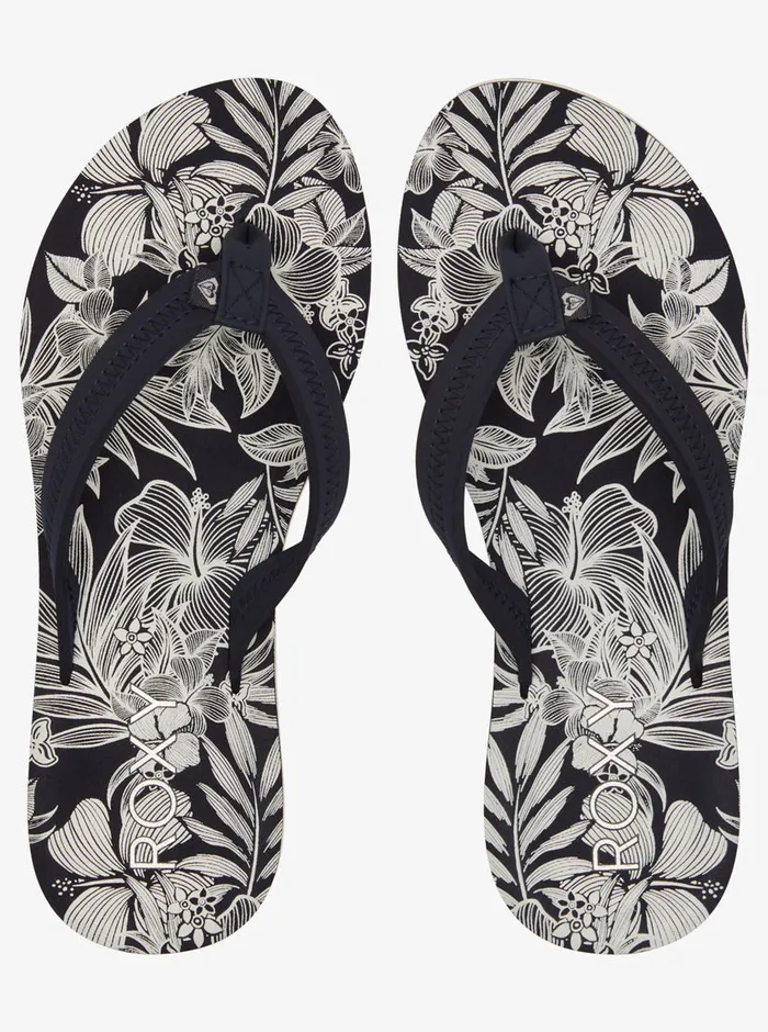 Roxy Flip Flops Vista Loreto II FlipFlops Navy White 8211 Womens