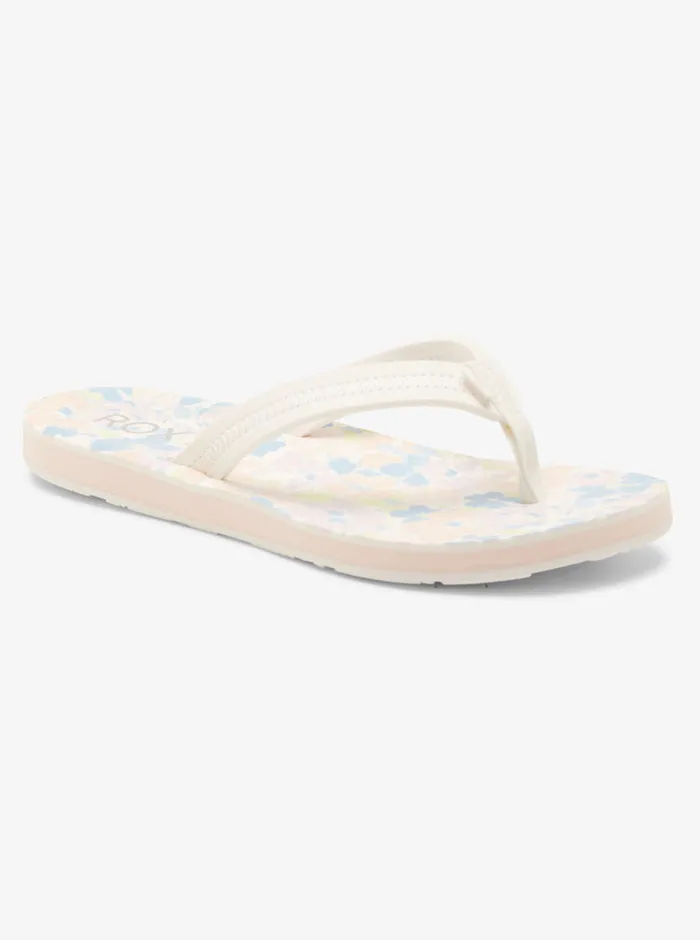 Roxy Flip Flops Vista Loreto II FlipFlops Whitelt Blue 8211 Womens