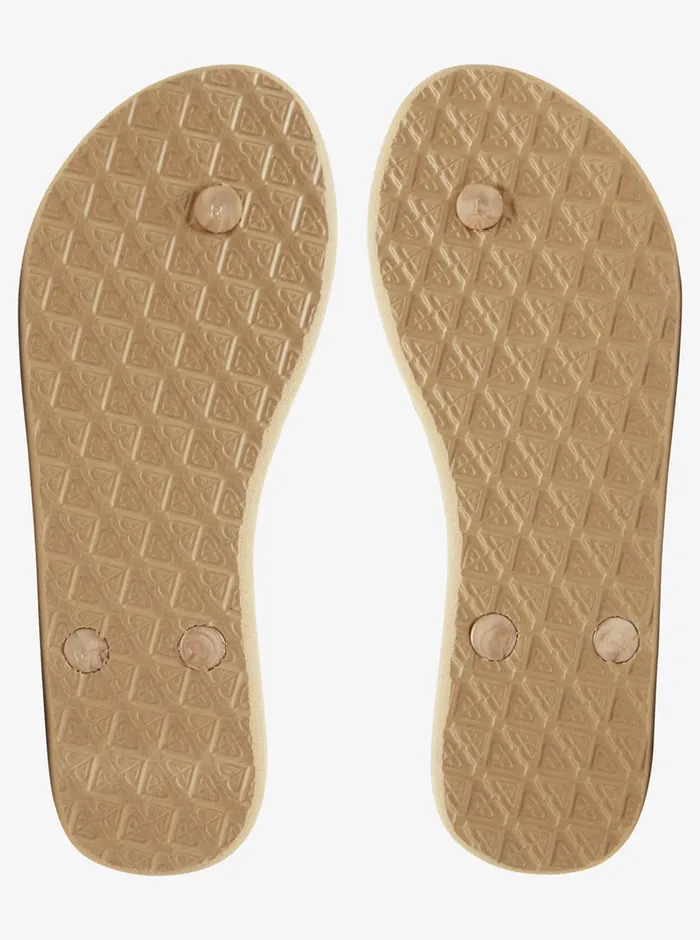 Roxy Flip Flops Viva FlipFlops Metallic Gold 8211 Womens
