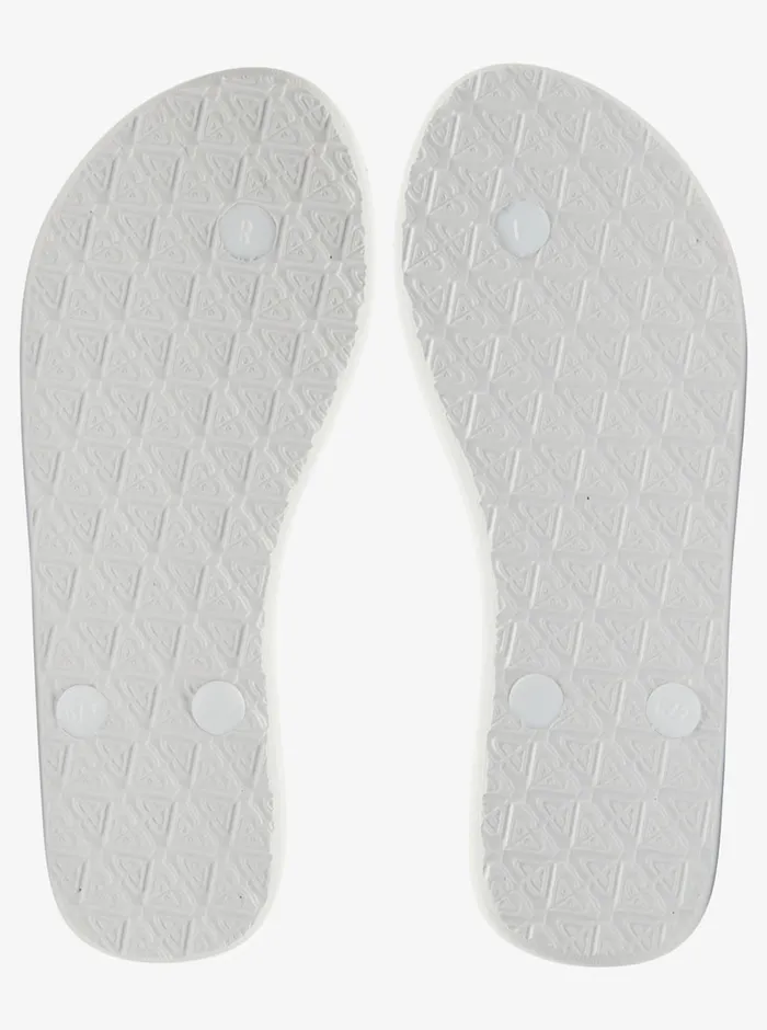 Roxy Flip Flops Viva Stamp FlipFlops White Hacienda 8211 Womens