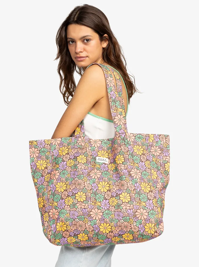 Roxy Handbags Anti Bad Vibes Printed Beach Bag Root Beer All About Sol Mini 8211 Womens