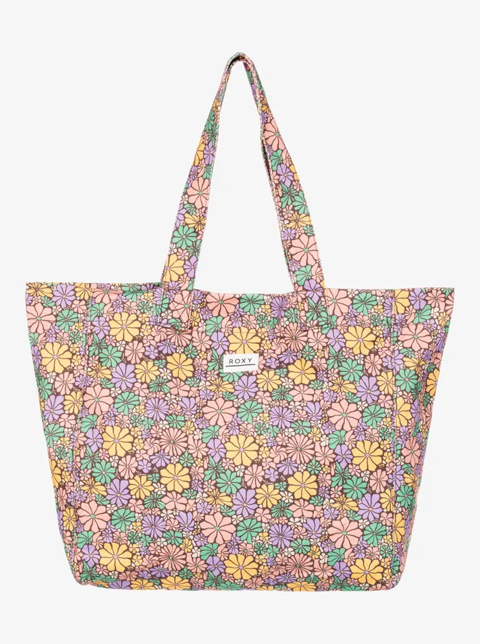 Roxy Handbags Anti Bad Vibes Printed Beach Bag Root Beer All About Sol Mini 8211 Womens