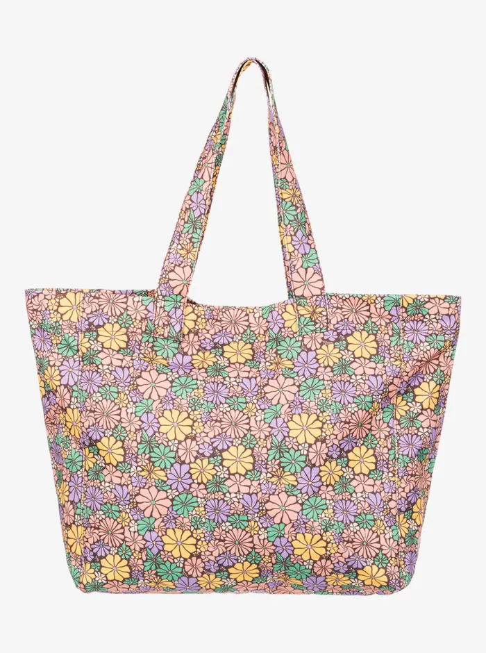 Roxy Handbags Anti Bad Vibes Printed Beach Bag Root Beer All About Sol Mini 8211 Womens