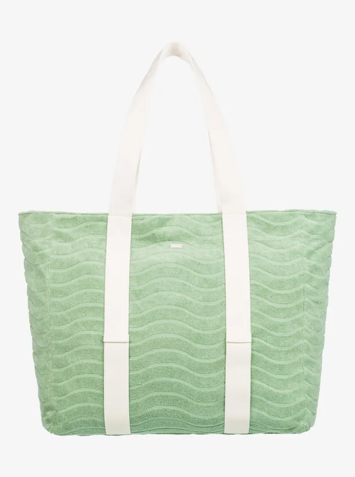 Roxy Handbags Sunny Palm Tote Beach Bag Quiet Green 8211 Womens
