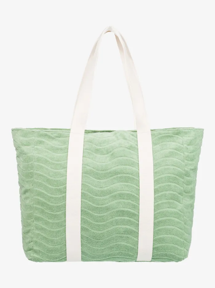 Roxy Handbags Sunny Palm Tote Beach Bag Quiet Green 8211 Womens