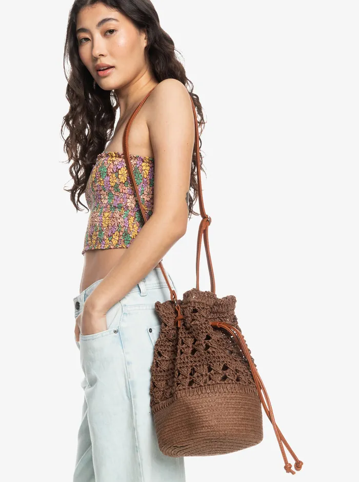 Roxy Handbags Sunset Music Bucket Bag Root Beer 8211 Womens
