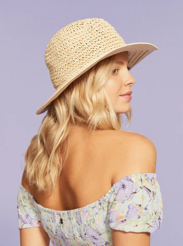 Roxy Hats Aloof Beauty Straw Sun Hat Natural 8211 Womens