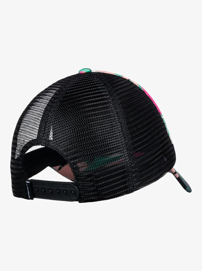 Roxy Hats Beautiful Morning Trucker Hat Anthracite Palm Song Axs 8211 Womens