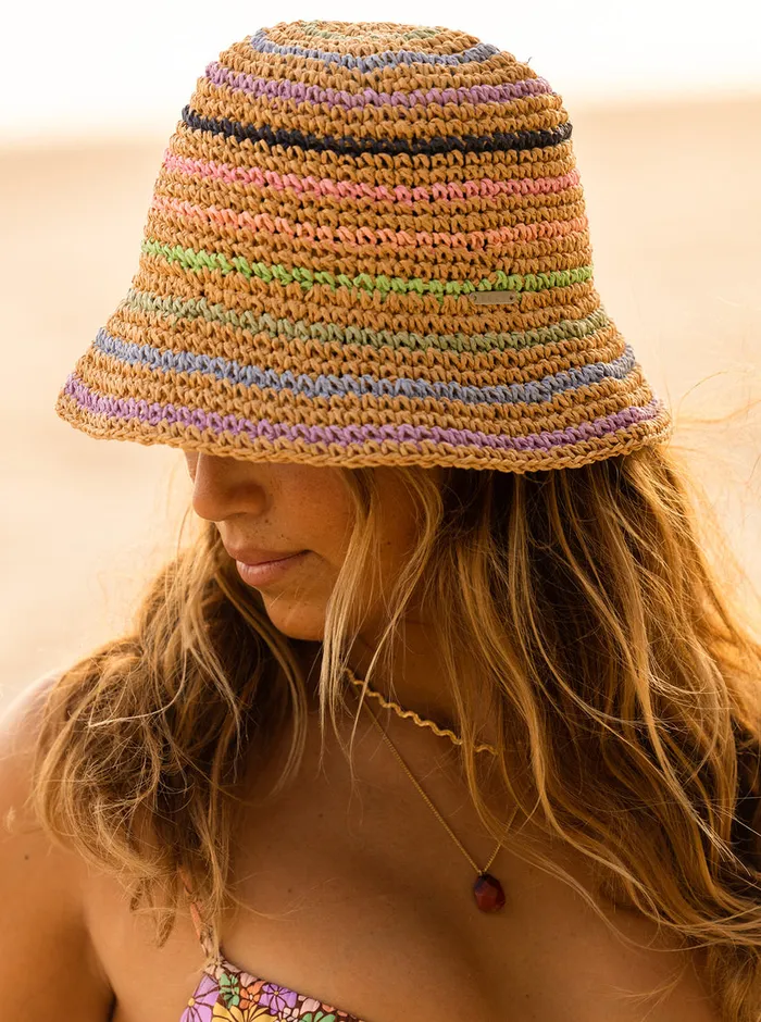 Roxy Hats Candied Peacy Sun Hat Natural 8211 Womens