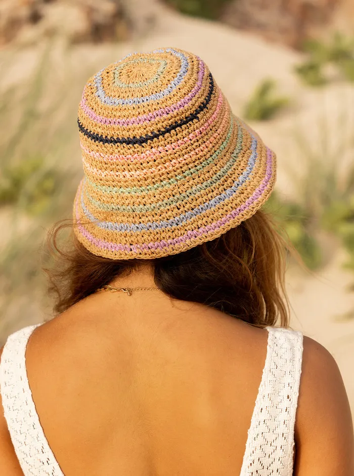 Roxy Hats Candied Peacy Sun Hat Natural 8211 Womens