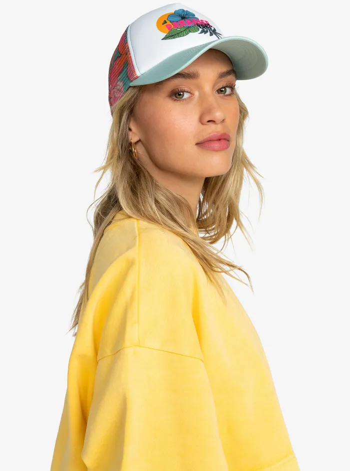 Roxy Hats Donut Spain Trucker Hat Blue Surf Kartoffel Tropical 8211 Womens