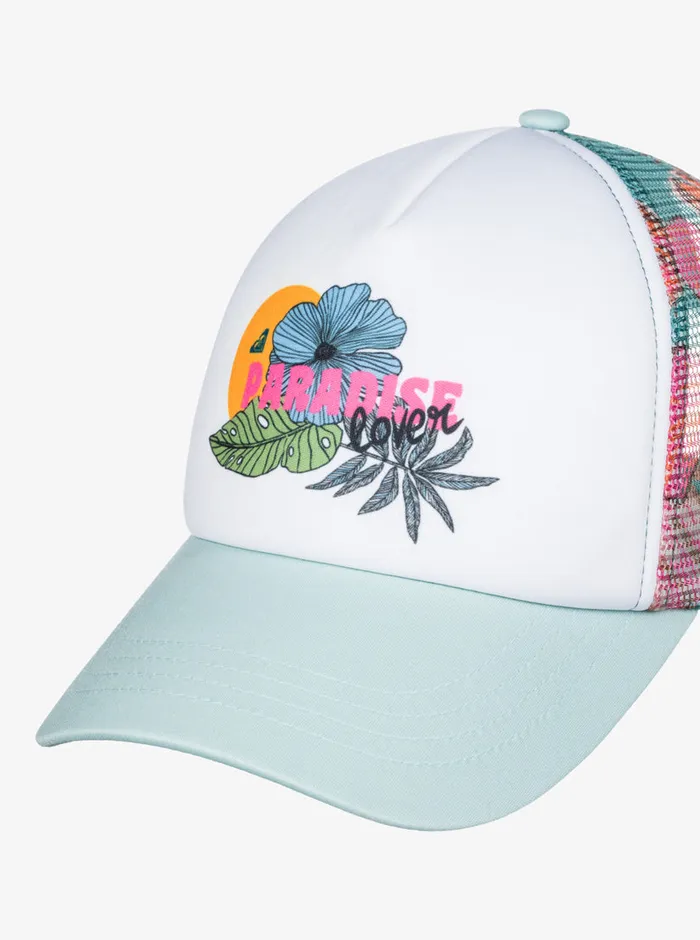 Roxy Hats Donut Spain Trucker Hat Blue Surf Kartoffel Tropical 8211 Womens
