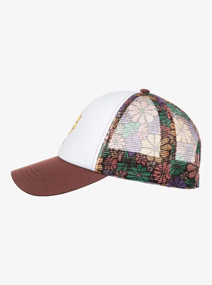 Roxy Hats Donut Spain Trucker Hat Root Beer All About Sol Mini 8211 Womens