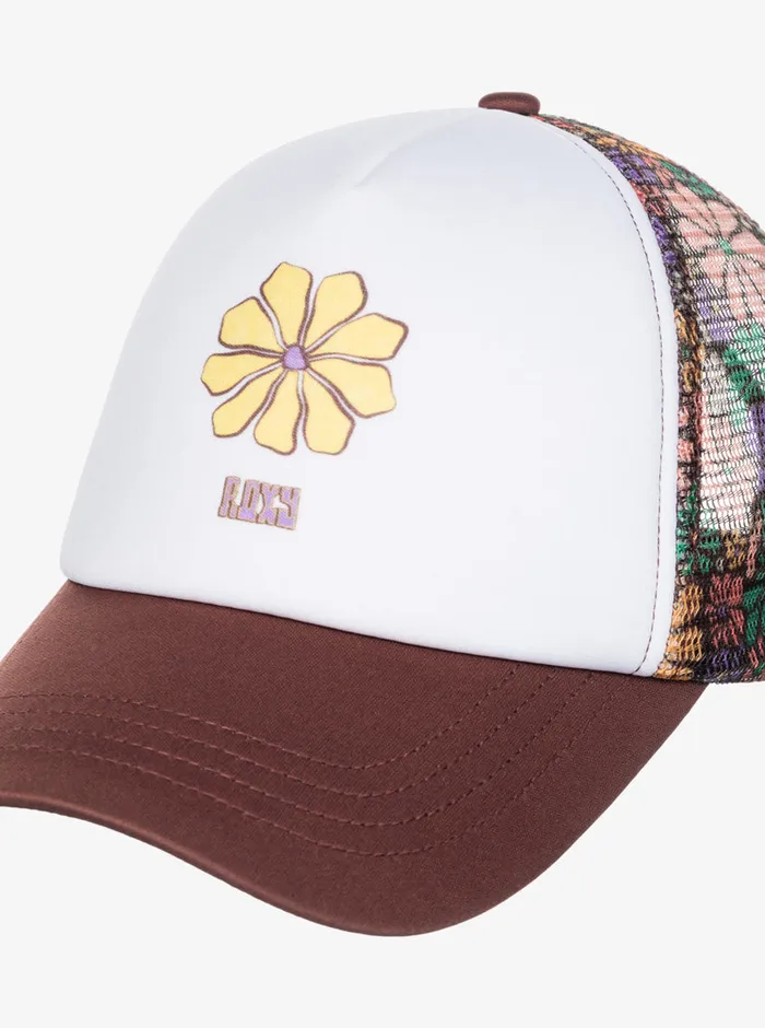 Roxy Hats Donut Spain Trucker Hat Root Beer All About Sol Mini 8211 Womens