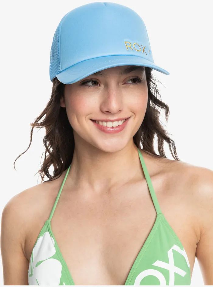 Roxy Hats Finishline Trucker Hat Bel Air Blue 8211 Womens