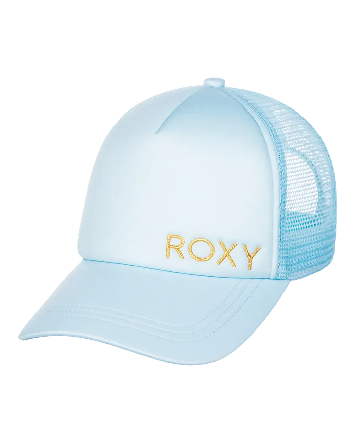 Roxy Hats Finishline Trucker Hat Clear Sky 8211 Womens