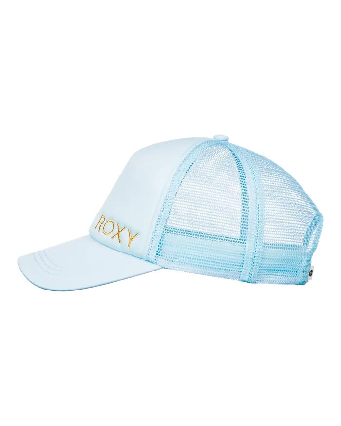 Roxy Hats Finishline Trucker Hat Clear Sky 8211 Womens