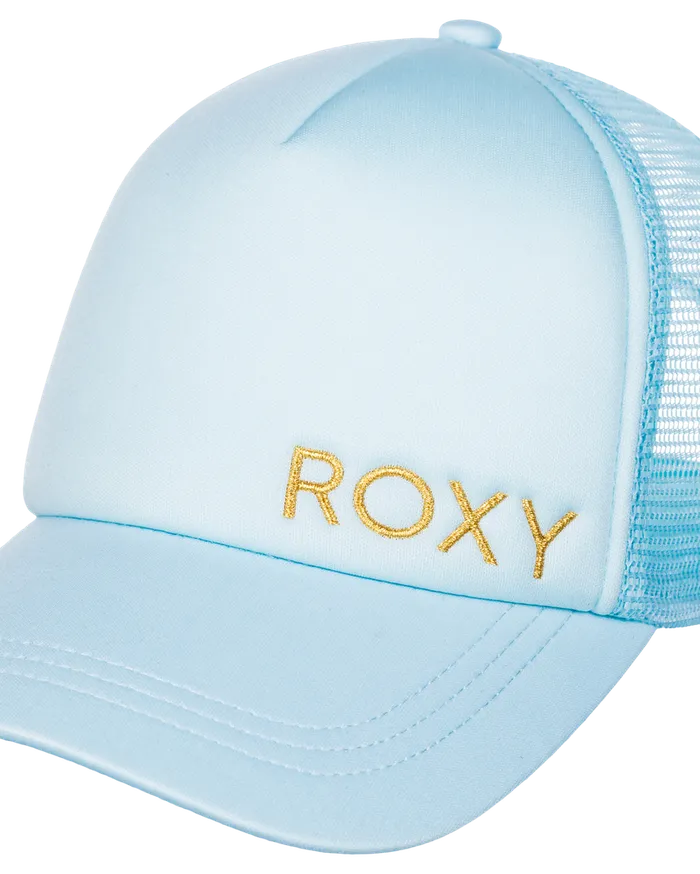 Roxy Hats Finishline Trucker Hat Clear Sky 8211 Womens