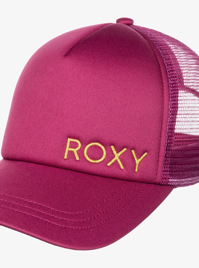 Roxy Hats Finishline Trucker Hat Raspberry Radiance 8211 Womens