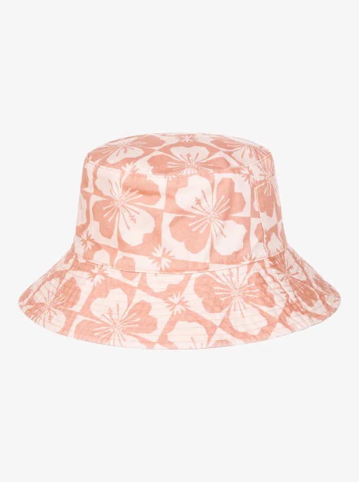 Roxy Hats Jasmine Paradise Reversible Bucket Hat Pale Dogwood Sun Clik 8211 Womens
