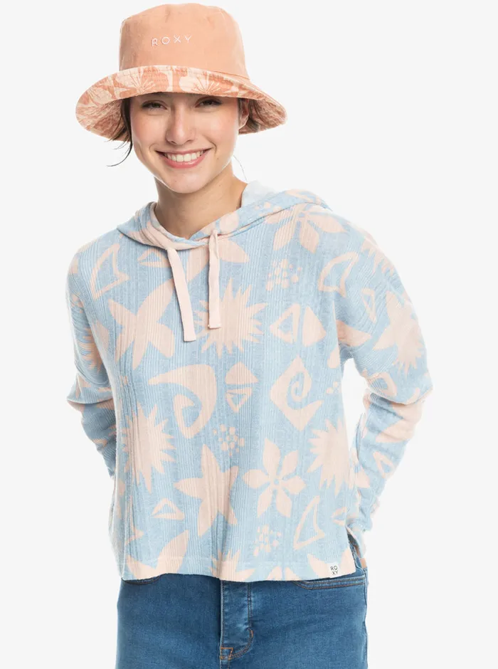 Roxy Hats Jasmine Paradise Reversible Bucket Hat Pale Dogwood Sun Clik 8211 Womens