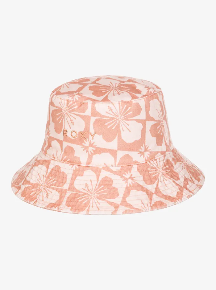 Roxy Hats Jasmine Paradise Reversible Bucket Hat Pale Dogwood Sun Clik 8211 Womens