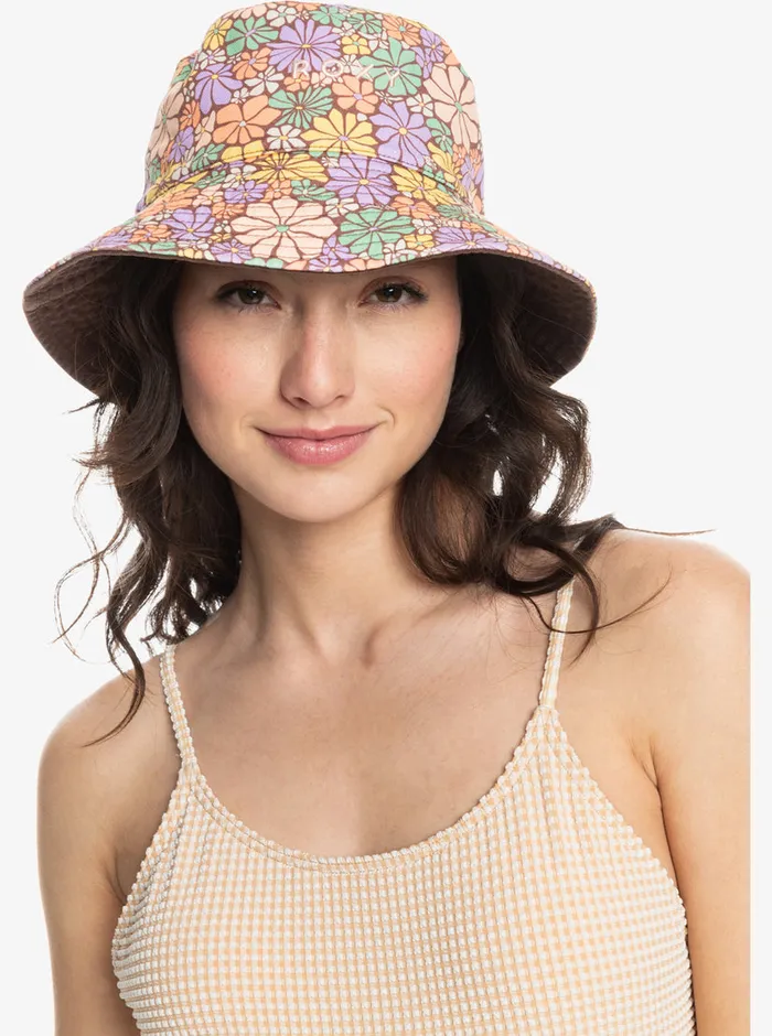 Roxy Hats Jasmine Paradise Reversible Sun Hat Root Beer All About Sol Mini 8211 Womens