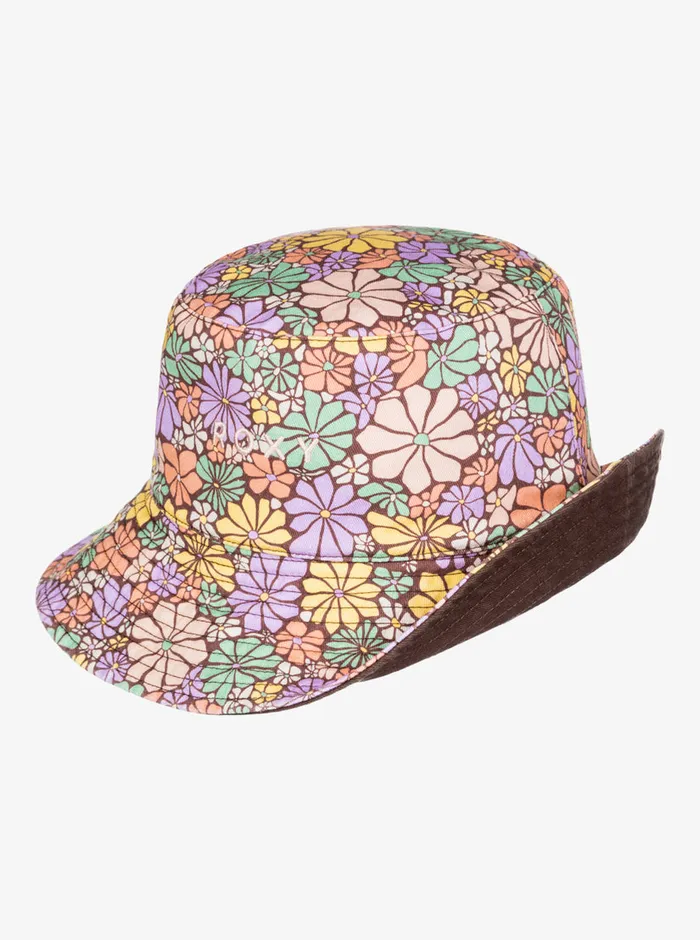Roxy Hats Jasmine Paradise Reversible Sun Hat Root Beer All About Sol Mini 8211 Womens