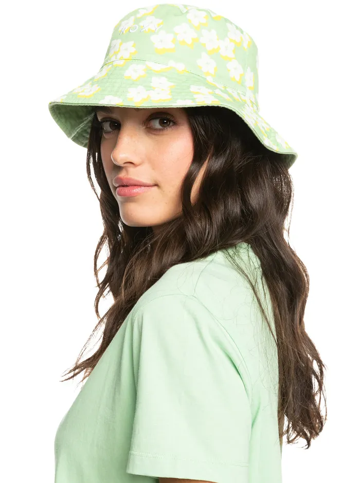 Roxy Hats Jasmine Paradise Sun Hat Quiet Green Floral Delight 8211 Womens