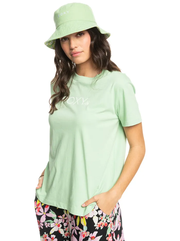 Roxy Hats Jasmine Paradise Sun Hat Quiet Green Floral Delight 8211 Womens