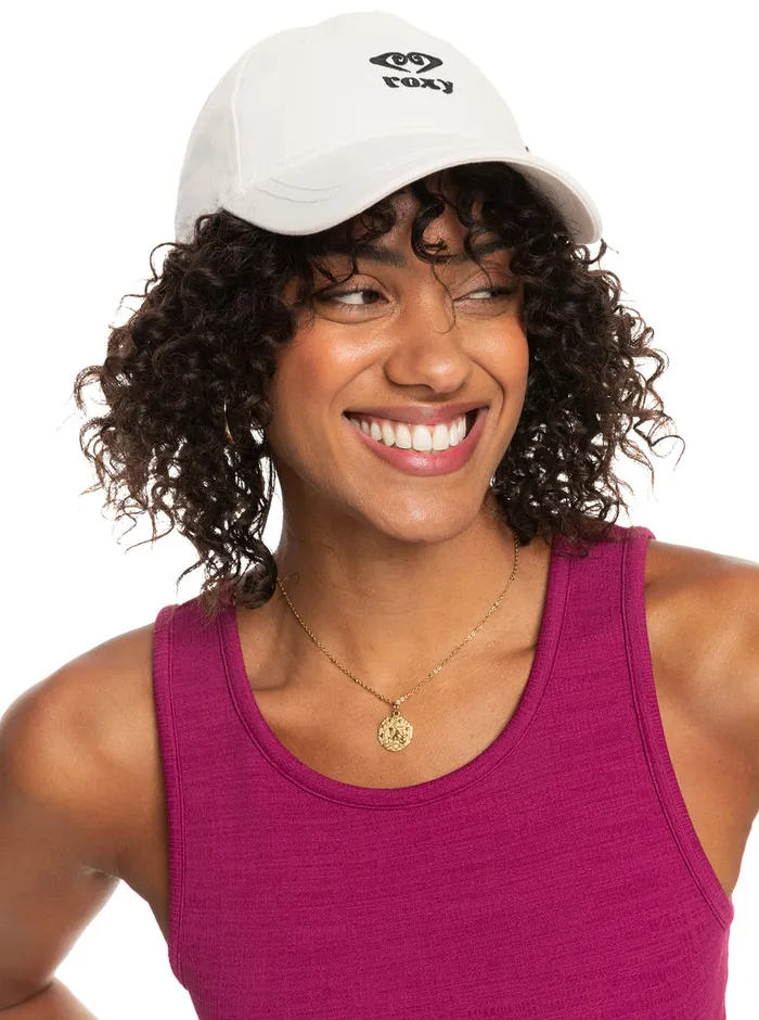 Roxy Hats Next Level Baseball Hat Snow White 8211 Womens